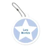 Llavero Redondo Mochila Azul Estrella