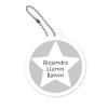 Llavero Redondo Mochila Gris Estrella