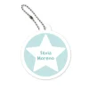 Llavero Redondo Mochila Menta Estrella