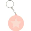 Llavero Silicona Personalizable Star Coral Pink