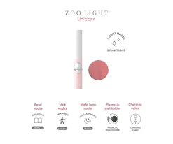 Lámpara Infantil 3 en 1 Zoo Light Unicorn