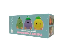 3 Lámparas Nocturas LED RGB Frutas