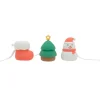3 Luces Nocturnas LED Navideñas Bota, Árbol, Muñeco de Nieve