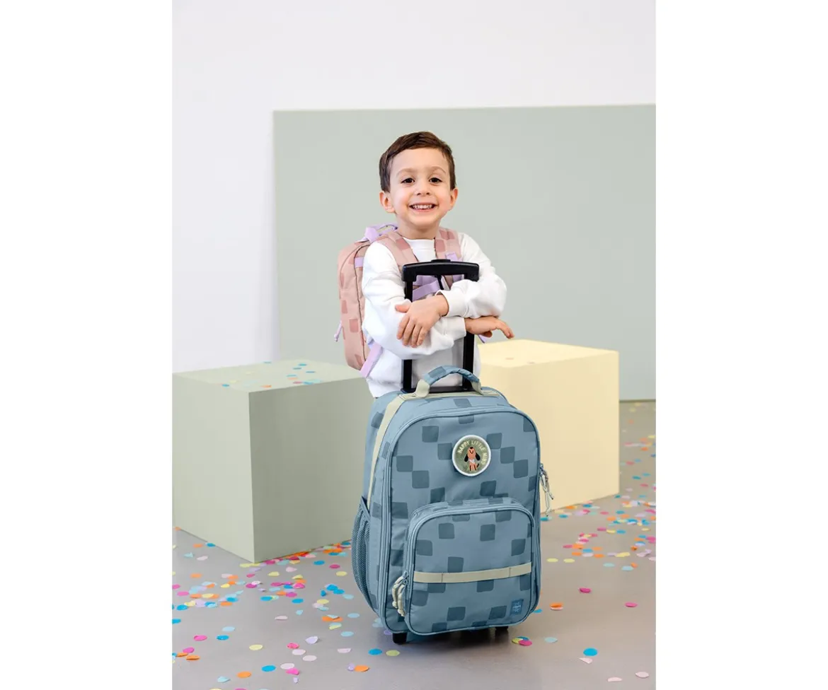 Maleta Infantil Pattern Party Blue / Green
