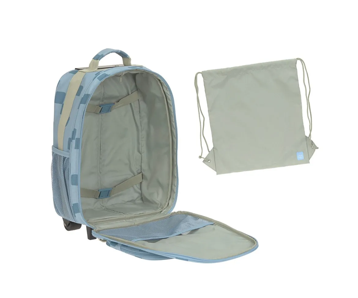 Maleta Infantil Pattern Party Blue / Green