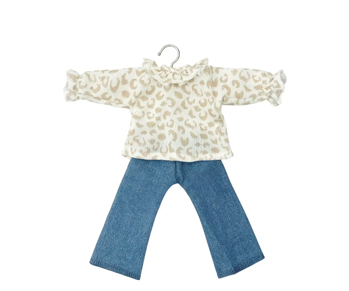 Maleta Vintage Bohème Chic Féline con Accesorios Muñecas Las Amigas