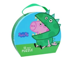 Maletín Puzzle Peppa Pig 12 piezas George