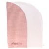 Manta Arrullo Vichy Rosa Personalizable