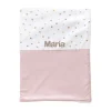 Manta Coralina Little Stars Pink Personalizable