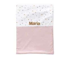 Manta Coralina Little Stars Pink Personalizable