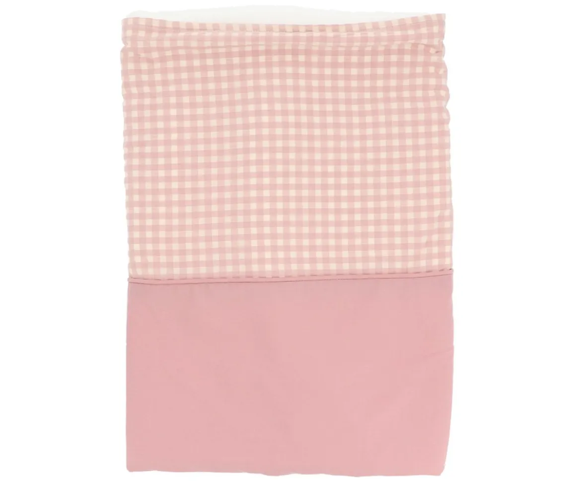 Manta Coralina Vichy Rosa Personalizable