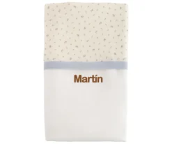 Manta Flor Azul Personalizable