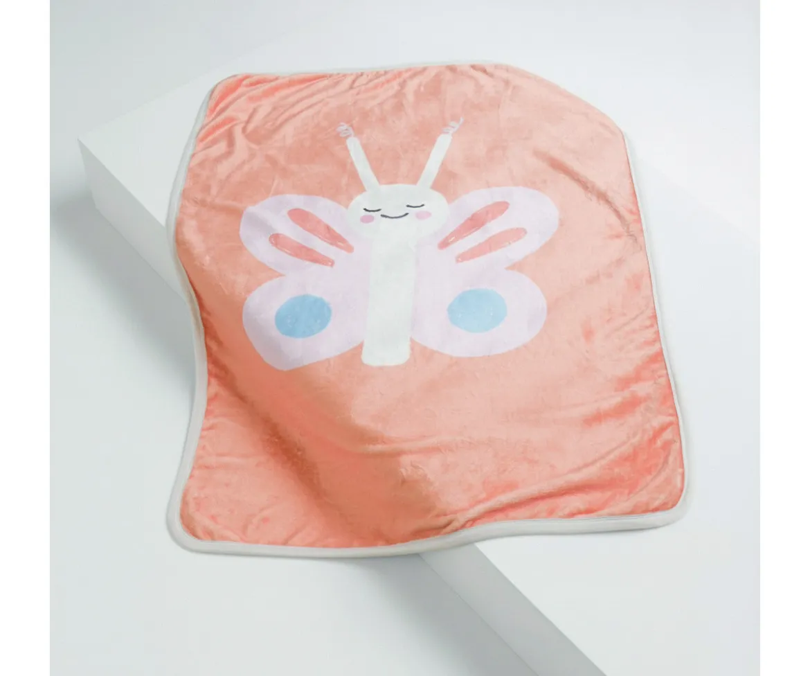Manta Super Suave Mariposa Personalizable