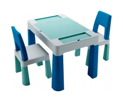 Mesa Multifunción Teggi Turquesa/Navy/Gris