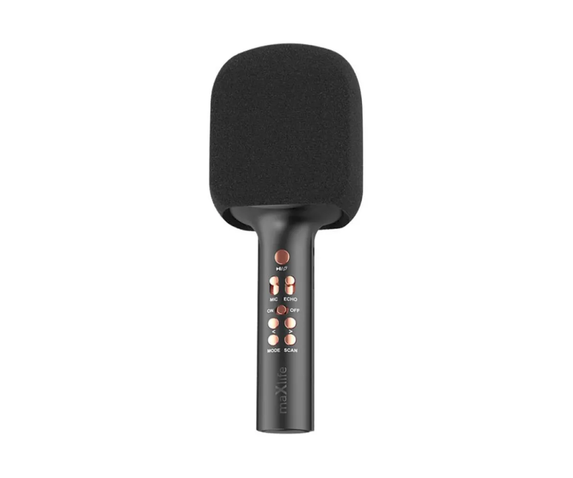 Micrófono Inalámbrico y Karaoke Maxlife Negro