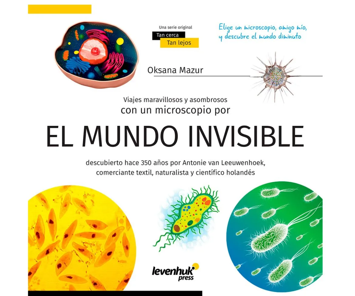 Microscopio Levenhuk LabZZ M101 Naranja + Libro Educativo