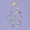 5 Mini Clips Dreamy Unicorn Clic Clacs