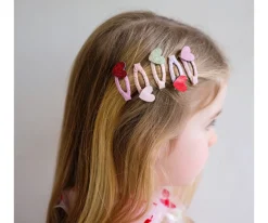 5 Mini Clips Heart Clic Clacs