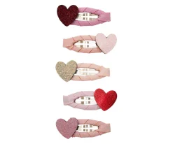 5 Mini Clips Heart Clic Clacs