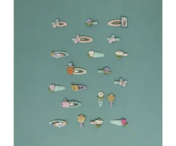 5 Mini Clips Tulip Stripe