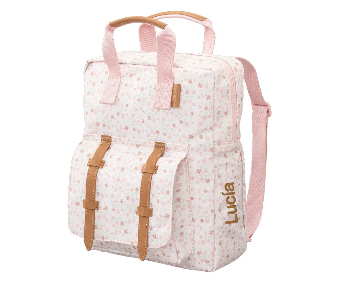 Mini Mochila Flores Personalizable