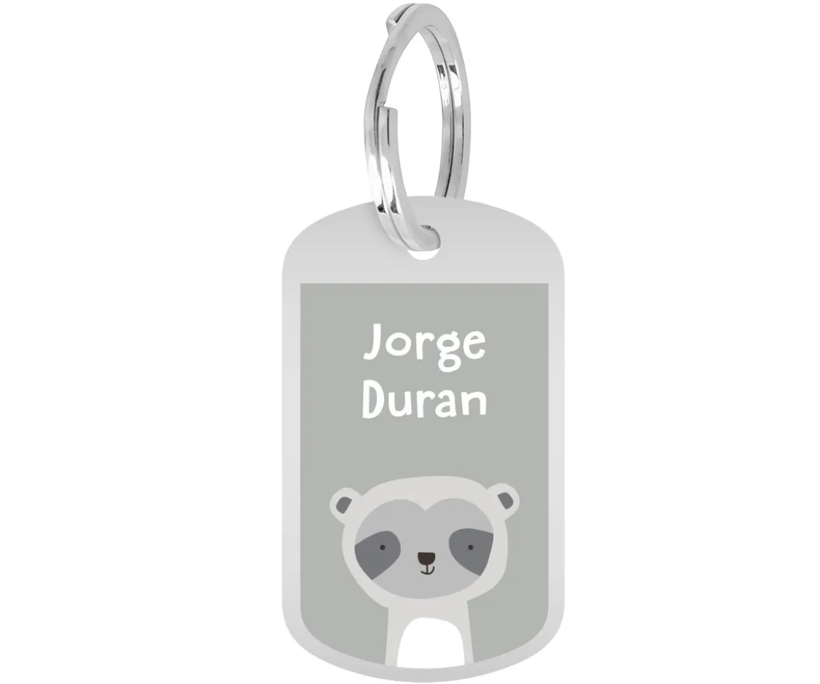 Mini Mochila Mr. Racoon con Llavero Personalizado