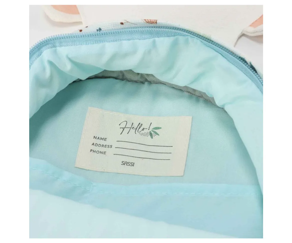 Mini Mochila Oso Polar Personalizable