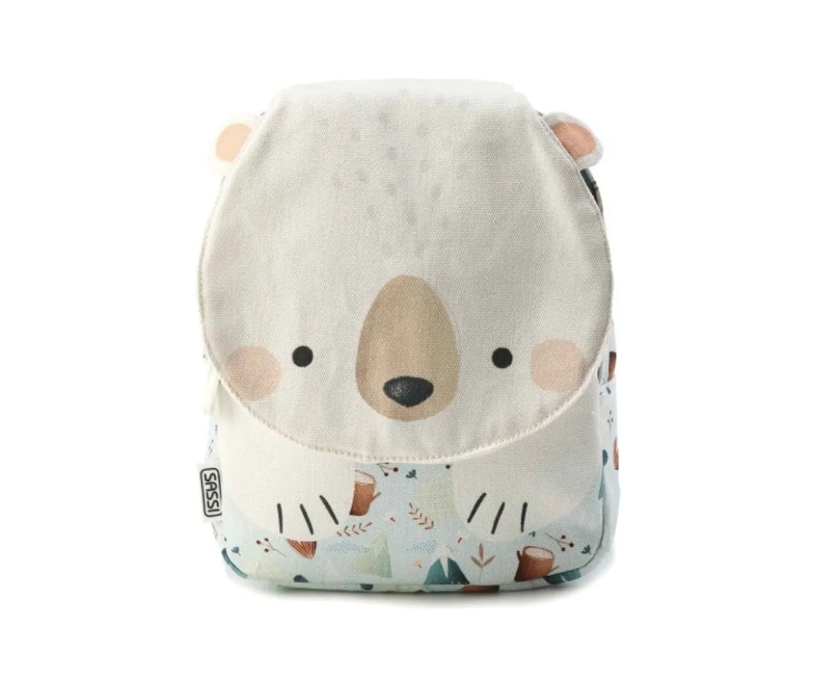 Mini Mochila Oso Polar Personalizable
