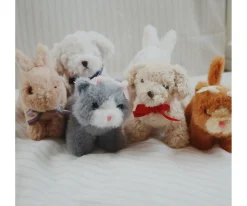 Mini Peluche Baby Animals Grey Cat