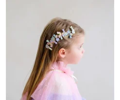 8 Mini Pinzas de Pelo Dreamy Unicorn