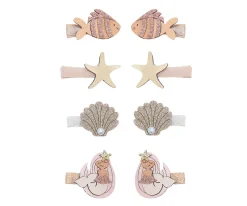 8 Mini Pinzas de Pelo Mermaid