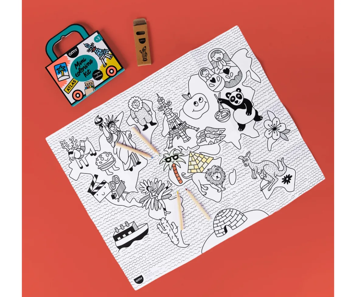 Mini Pocket Omy Atlas para Colorear