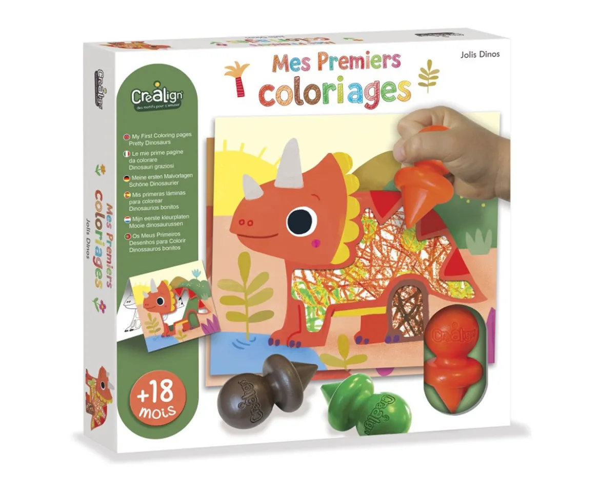 Mis Primeras Obras de Arte dinosaurios para Colorear