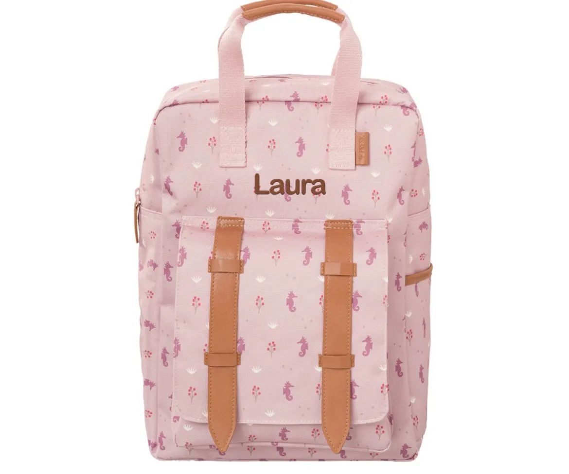 Mochila Colegio Caballito de Mar Personalizable
