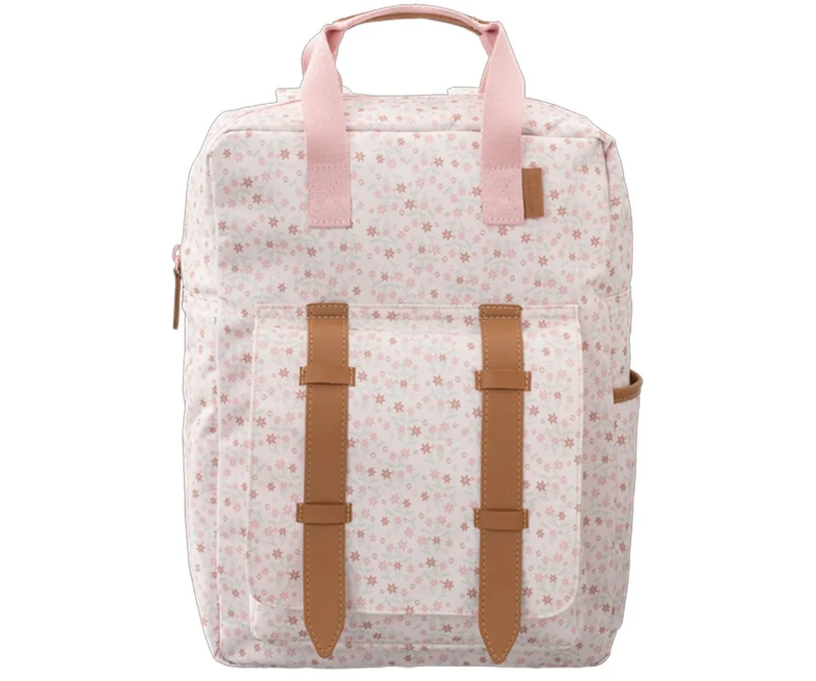 Mochila Colegio Fresk Grande Flores Personalizable