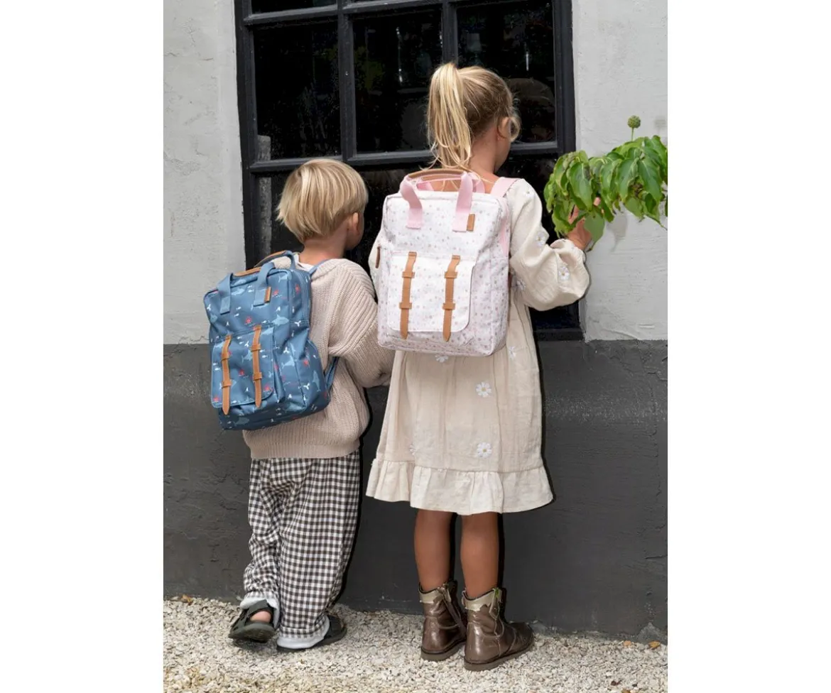 Mochila Colegio Fresk Grande Flores Personalizable