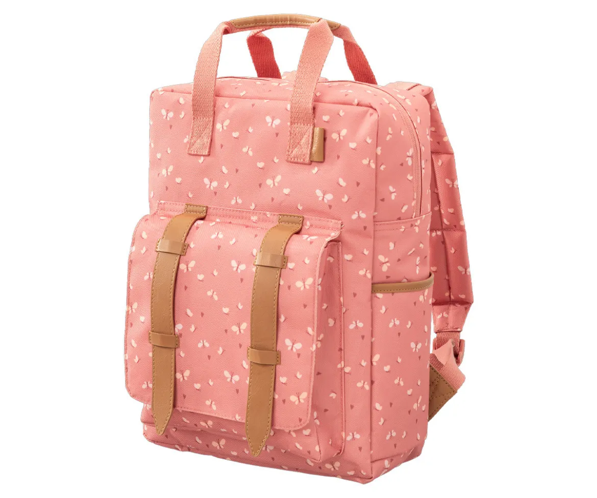 Mochila Colegio Fresk Grande Mariposas Personalizable