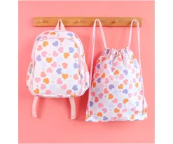 Mochila con Bolsillo Térmico Corazones