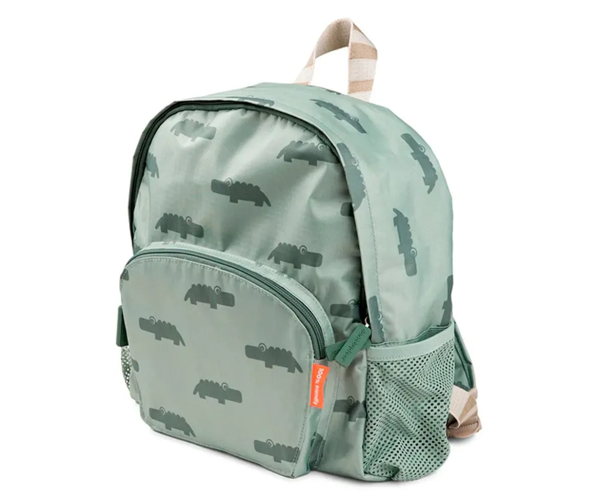 Mochila Croco Green Personalizable