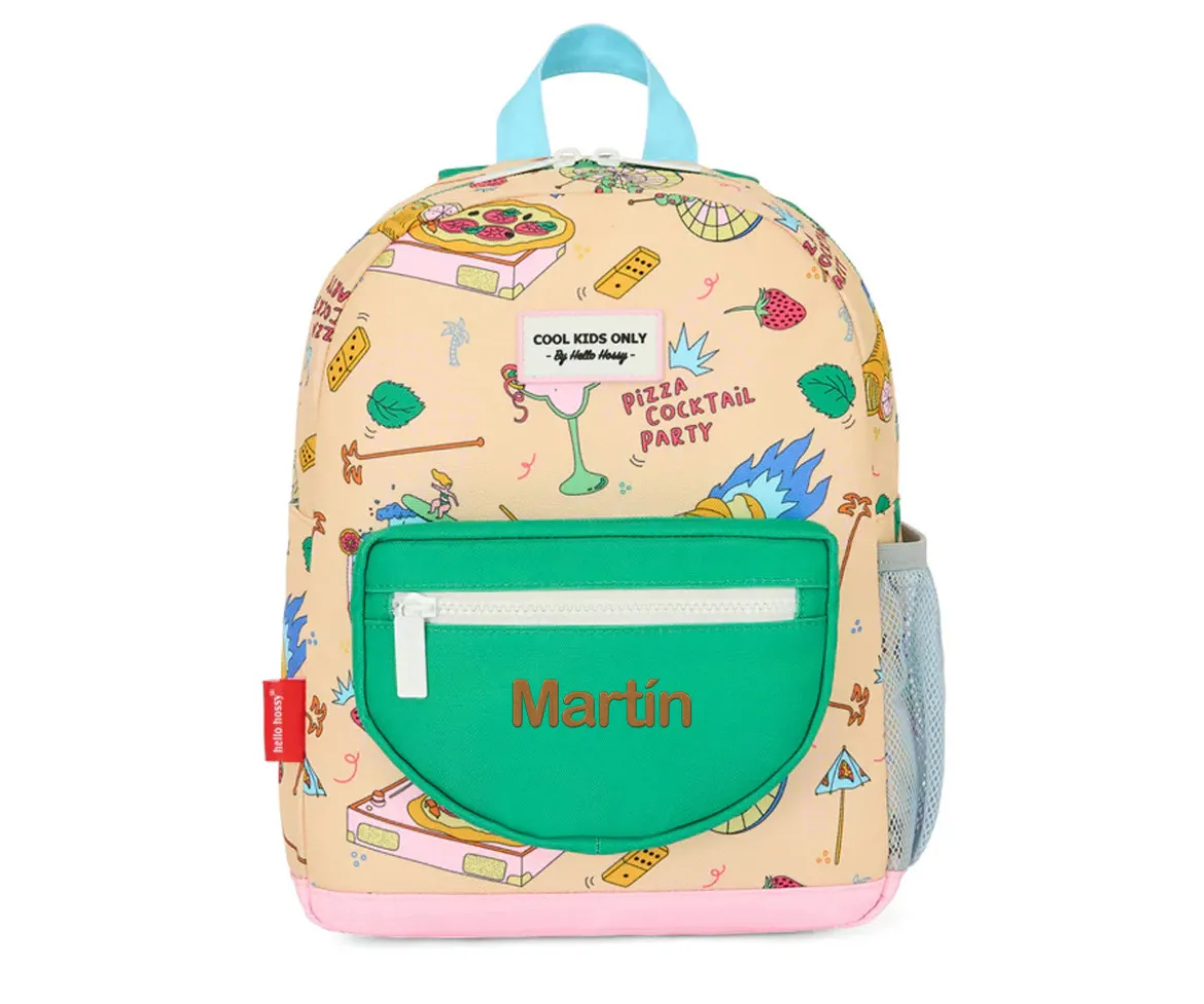 Mochila Escolar Cocktail Party Personalizable