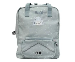 Mochila Escolar Grande Mr. Shark Personalizable