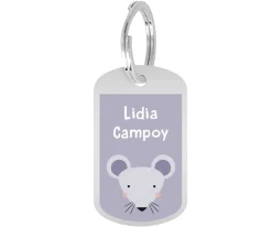 Mochila Escolar Grande Mrs. Mouse con Llavero Personalizado