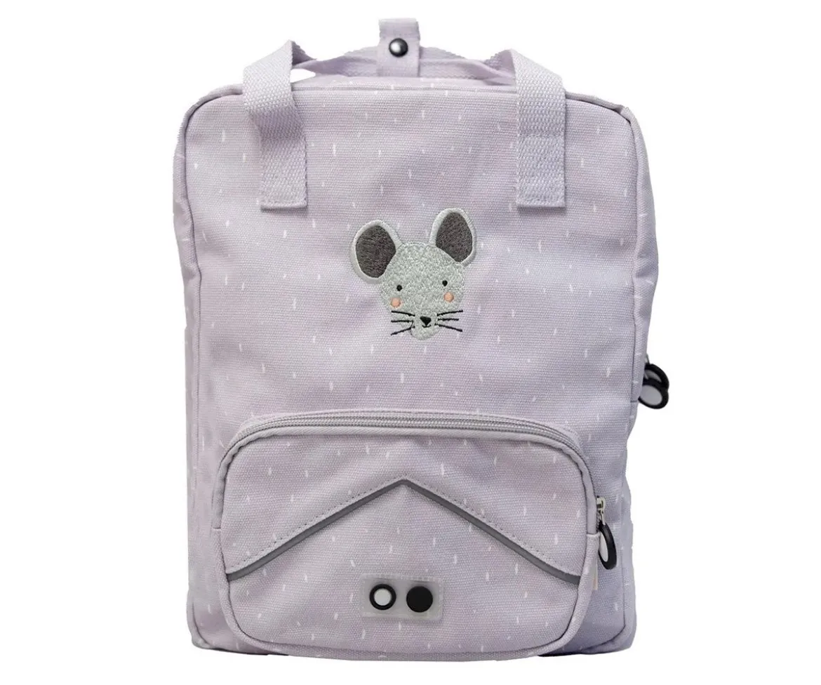 Mochila Escolar Grande Mrs. Mouse con Llavero Personalizado
