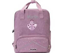 Mochila Escolar Grande Mrs. Peacock Personalizable