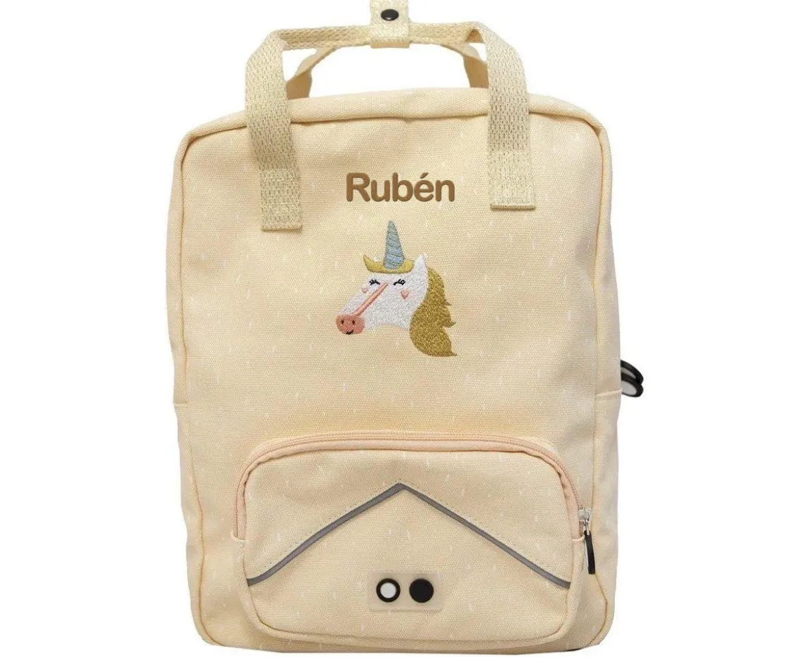 Mochila Escolar Grande Mrs. Unicorn con Llavero Personalizado