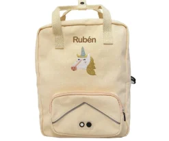 Mochila Escolar Grande Mrs. Unicorn Personalizable