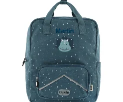 Mochila Escolar Grande Mr. Triceratops Personalizable