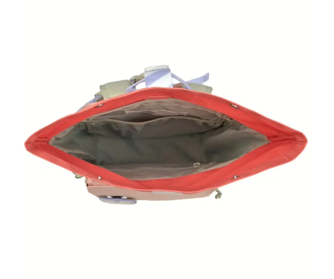 Mochila Escolar Mediana Rolltop Sunny Explorer Rose / Pink