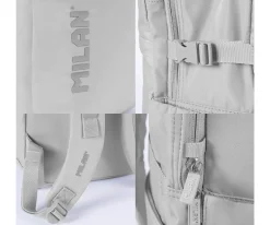 Mochila Escolar Shadow Gris Personalizable