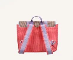 Mochila Escolar Sticky Lemon Gingham Flower Rose